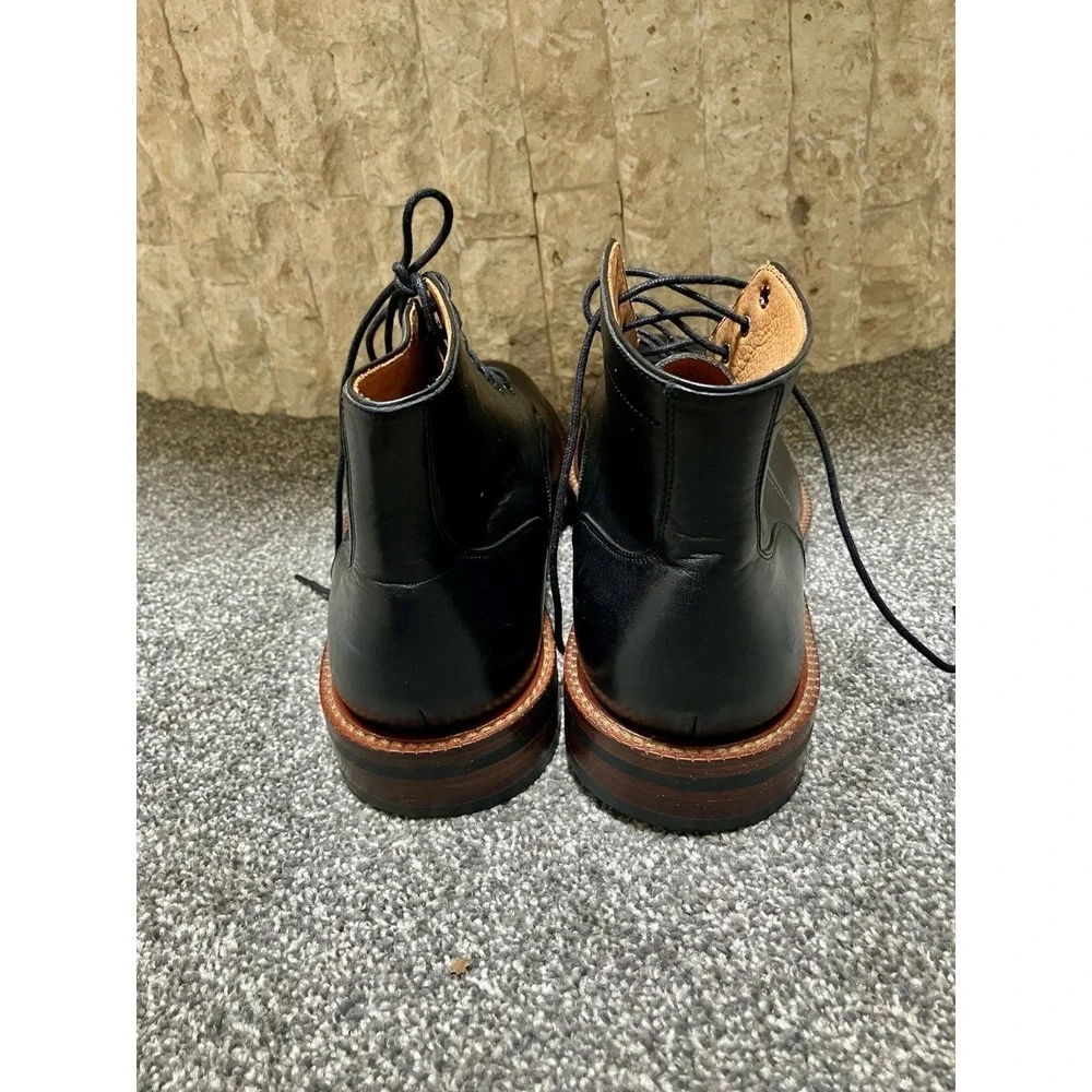 Beckett Simonon Sz 10.5 Black Leather Dress Boots Shoes Men's